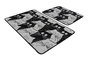 Mijölnir White Cats Juego de Alfombras de Baño Multicolor